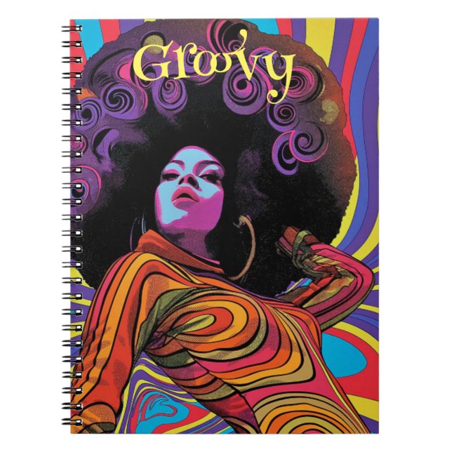 Groovy Retro Notebook (Front)