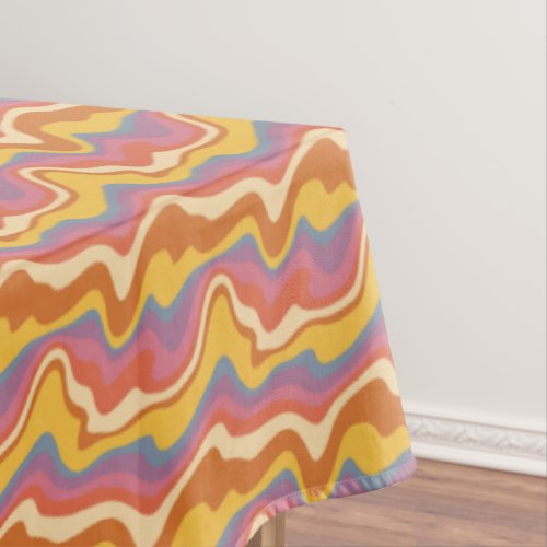 Groovy Retro Pattern Tablecloth