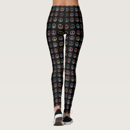 Hippie White Peace Men's Leggings