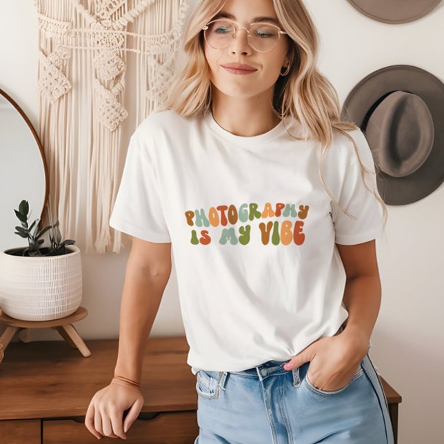 Groovy Retro Photography Is My Vibe, Photographer Tri-Blend Shirt (Creator Uploaded)