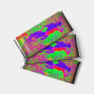 groovy retro purple hippie mermaid hershey bar favors