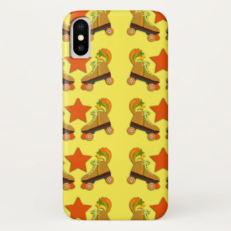 Groovy Retro Skate Pattern iPhone X Case