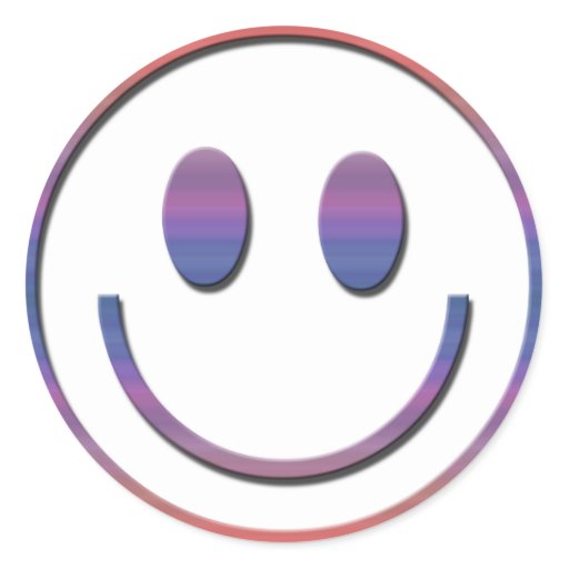 Groovy Retro Smiley Face Classic Round Sticker | Zazzle