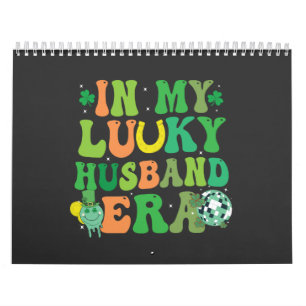 Groovy Retro St Patrick In My Husband Era Couple D Calendar