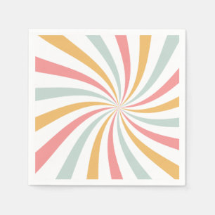 Groovy Retro Swirl Napkins
