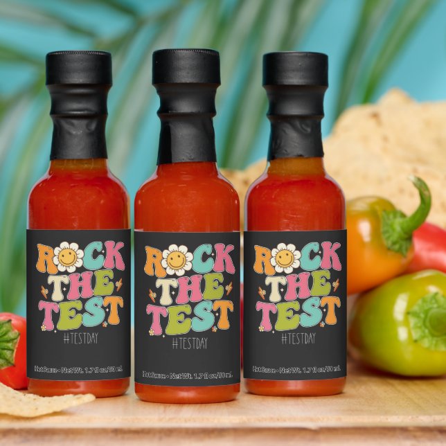 Groovy Rock The Test Motivational Testing Day Hot Sauces (Multi)