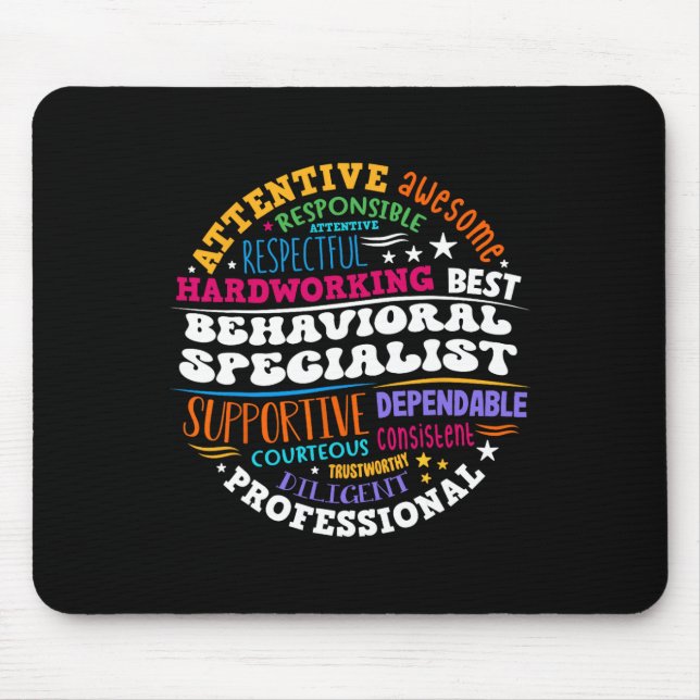 Groovy Rti Behavioral Specialist Response Interven Mouse Pad (Front)