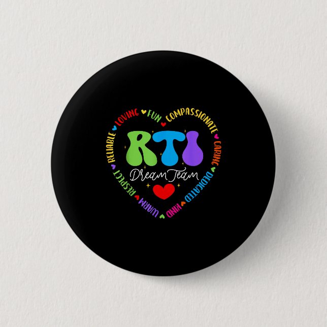 Groovy Rti Dream Team T Resnse Intervention Squad  Button (Front)