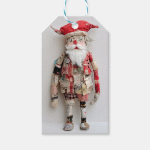 Groovy Santa Doll Fiber Art Sewing Quilting Crafty Gift Tags