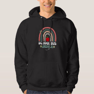 Groovy School Bus Driver Retro Floral Bus Driver R Hoodie