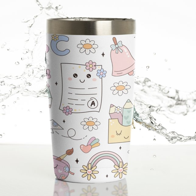 Groovy School Design Theme Insulated Tumbler (Groovy School Design Theme Insulated Tumbler)