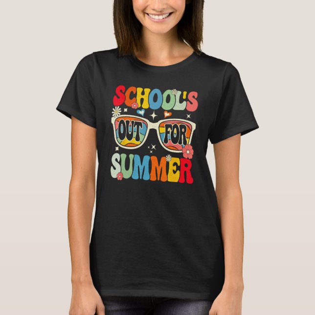 Groovy School s Out For Summer T-Shirt (Front)