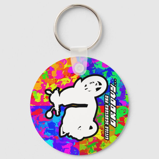 Groovy Scooter keychain (Front)