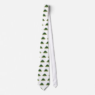 Groovy Sea Turtle Cartoon, Funny Ocean “Dude" Neck Tie