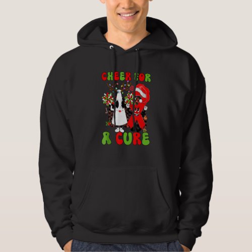 Groovy Season Cheer For A Cure HIV AIDS Awareness  Hoodie