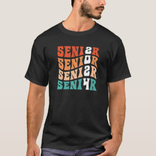 Groovy Senior 2024 Graduation My Last First Day Se T-Shirt