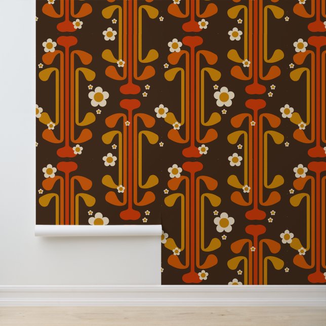 Groovy seventies pattern wallpaper  (Application)