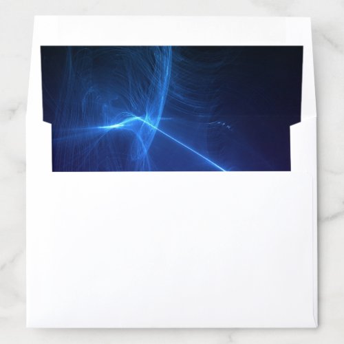 Groovy Shades Dark Blue and Swirling White Light Envelope Liner