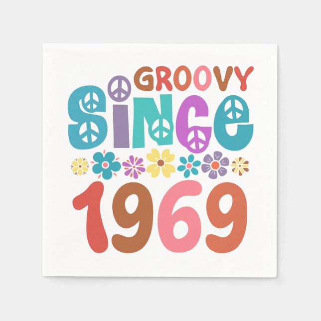 Groovy Since 1969 Napkins (Front)