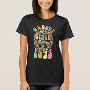 Groovy Since 1973 Peace For Vintage Birthday Party T-Shirt