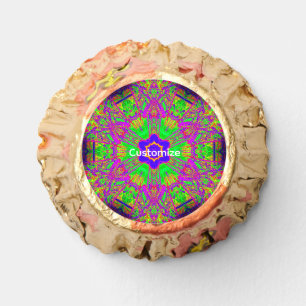 groovy six-point star purple green reese's peanut butter cups