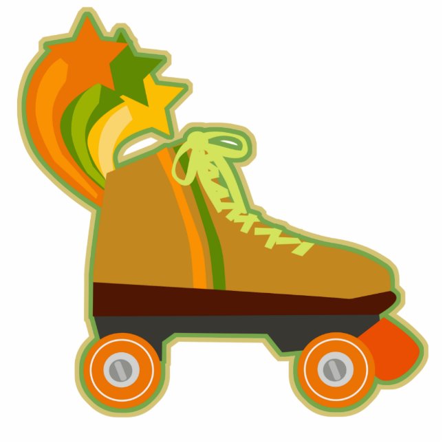 Groovy Skate Cutout Sculpture (Front)