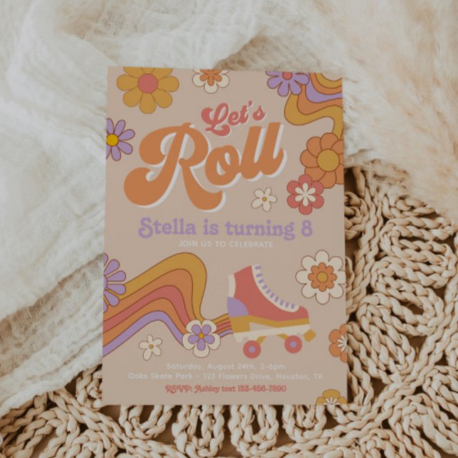 Groovy Skating Invitation | Roller Skate (Creator Uploaded)