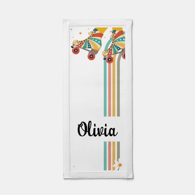 Groovy Skating personalized name pennant flag (Front)