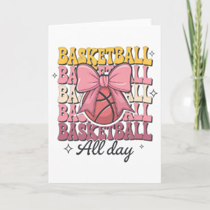 Groovy Sketll Coquette Bow Women Sketll All Day  Card