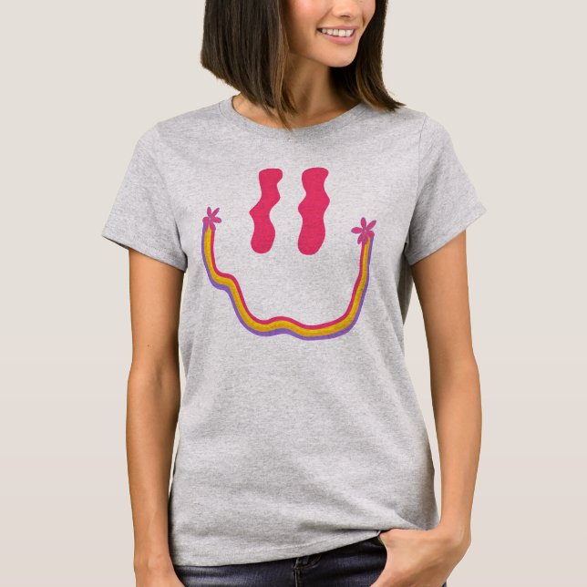 Groovy Smile Tee 🌈✨ (Front)
