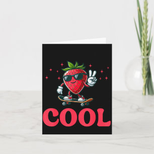 Groovy So Berry Cool Fruit Lover Strawberry Season Card