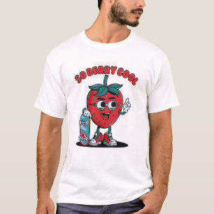 Groovy So Berry Cool Fruit Lover Strawberry T-Shirt
