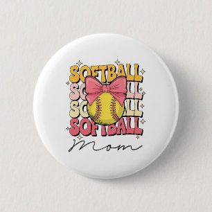Groovy Softll Mom Mother Coquette Bow Softll _2 Button