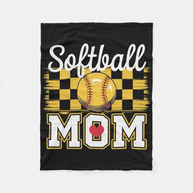 Groovy Softll Mom Mother Softll Mom  Fleece Blanket (Front)