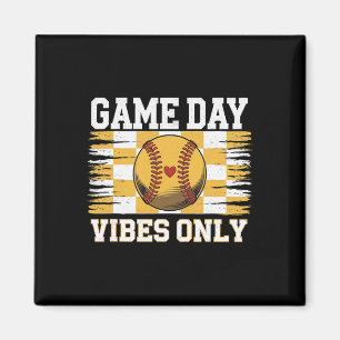 Groovy Softll Women Girls Softll Game Day Vibes Magnet
