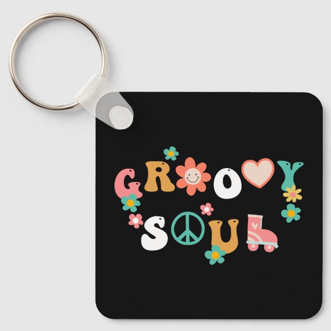 Groovy Soul Keychain (Front)