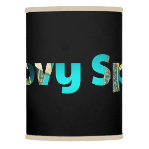 Groovy Space Modern Boho Cool Black Contemporary Lamp Shade