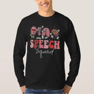 Groovy Speech Therapy Speech Language Pathologist  T-Shirt