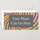 Groovy Spiral Sunbeam Ray Swirl Design Grungy (Front/Back)