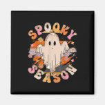 Groovy Spooky Season Ghost Halloween  Magnet