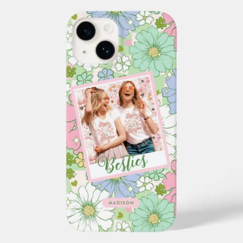 Groovy Spring Floral Custom Photo Case_Mate iPhone 14 Case