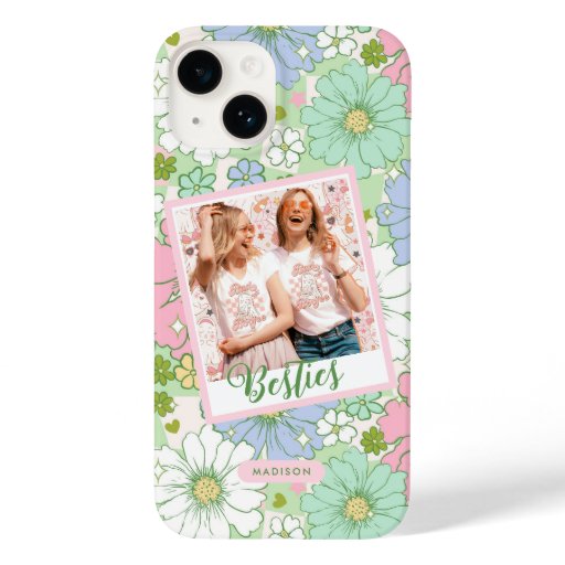 Groovy Spring Floral Custom Photo Case-Mate iPhone 14 Case