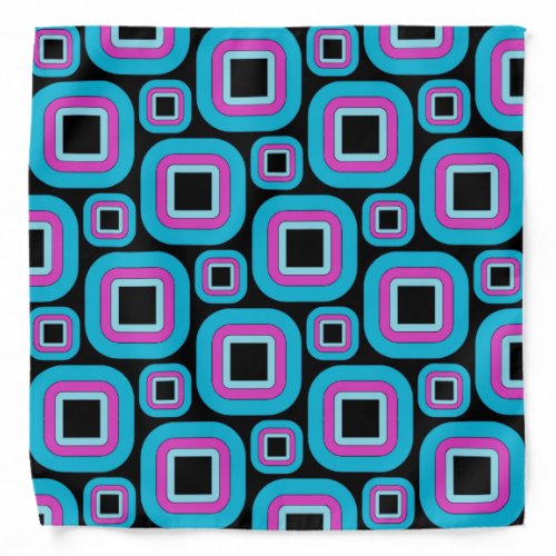 Groovy Square Pattern Bandana