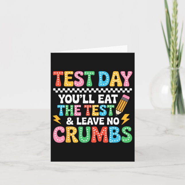 Groovy Staar State Test Day Motivation You Will Ea Card (Front)