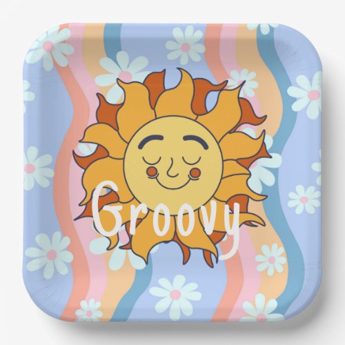 Groovy Summer  Paper Plates