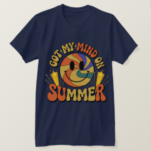 Groovy Summer Vibes Smiley Tee