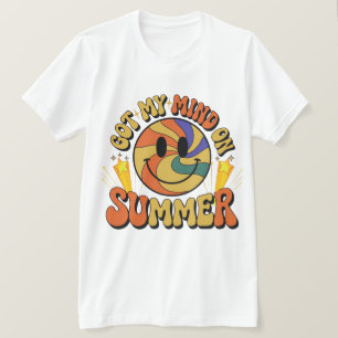 Groovy Summer Vibes Smiley Tee