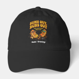 Groovy Suns Out Buns Out Backyard BBQ Club Funny Hat