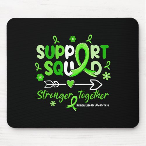 Groovy Support Squad Green Ribbon Kidney Disease A Mouse Pad