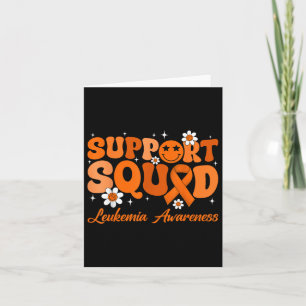Groovy Support Squad Leukemia Awareness Month Oran Card